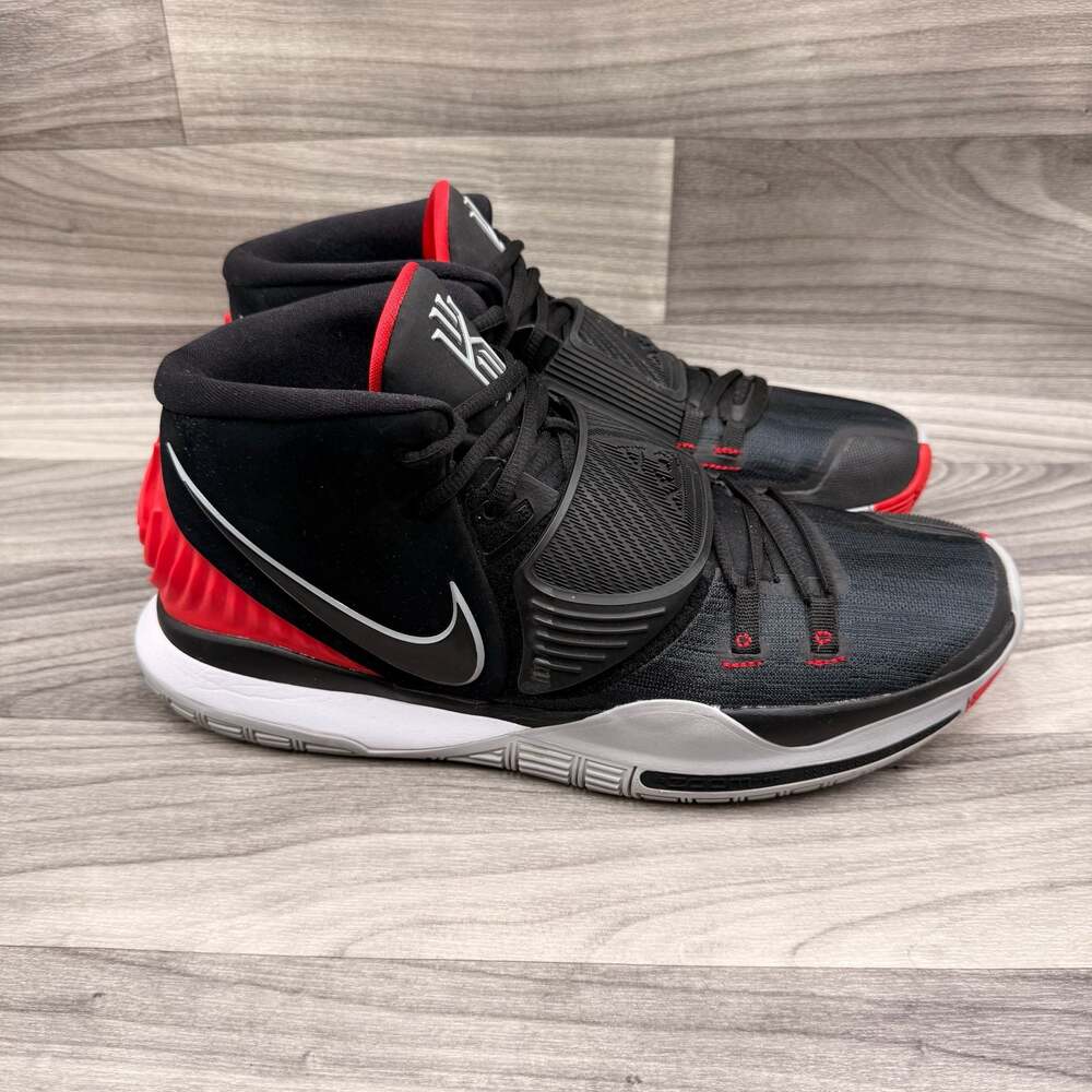 Nike Kyrie 6 'Bred' Basketball Shoes, BQ4630-002, US 13